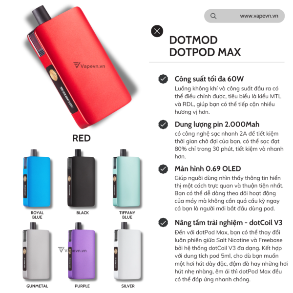 DOTMOD DOTPOD MAX 60W POD KIT