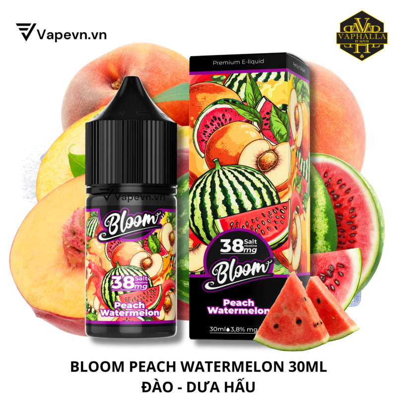 SALTNIC BLOOM PEACH WATERMELON 30ML