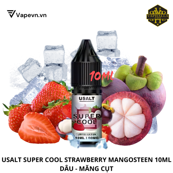 SALTNIC USALT SUPER COOL STRAWBERRY MANGOSTEEN 10ML