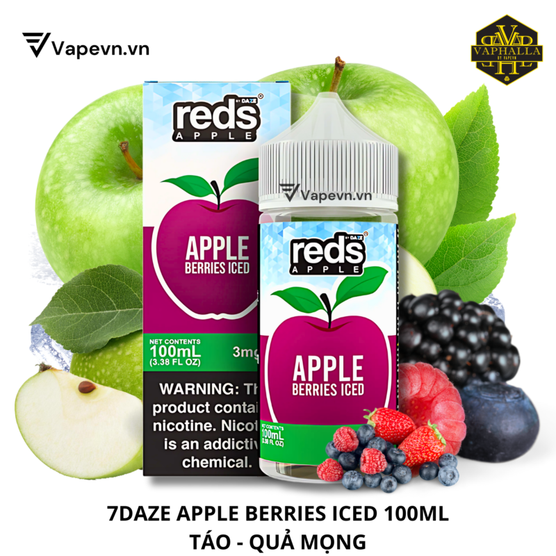 7DAZE APPLE BERRIES ICED 100ML