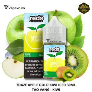 SALTNIC 7DAZE APPLE GOLD KIWI ICED 30ML