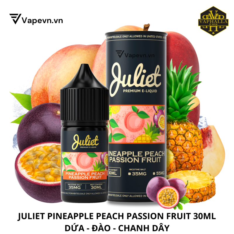 SALTNIC JULIET PINEAPPLE PEACH PASSION FRUIT 30ML