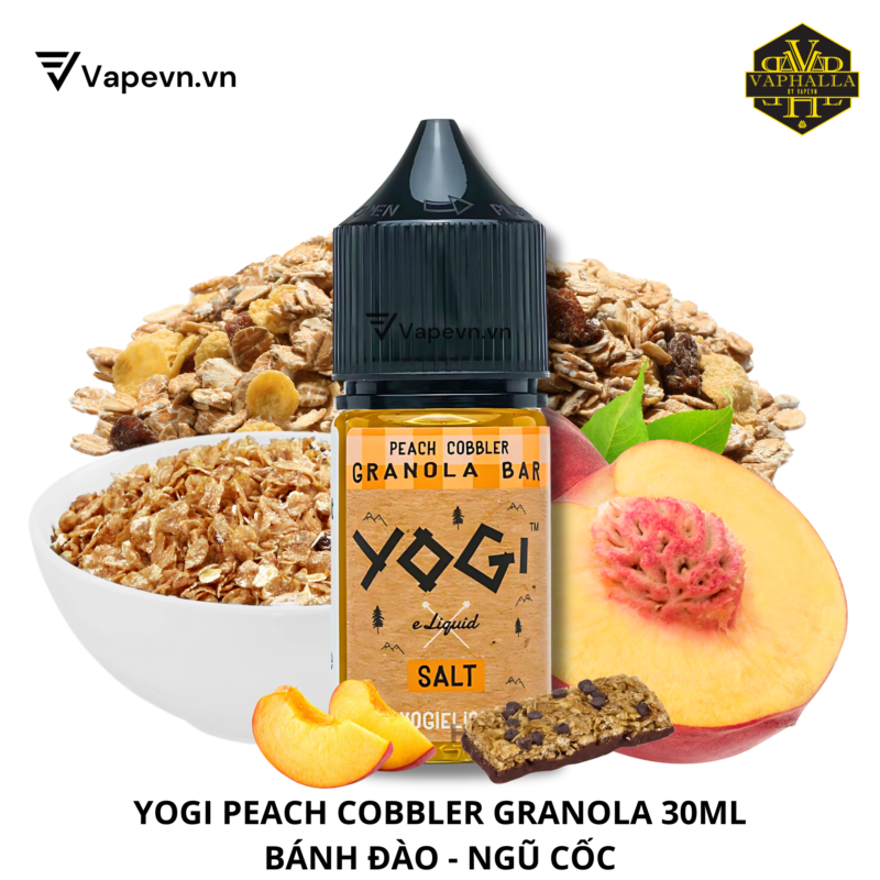 SALTNIC YOGI GRANOLA PEACH COBBLER 30ML